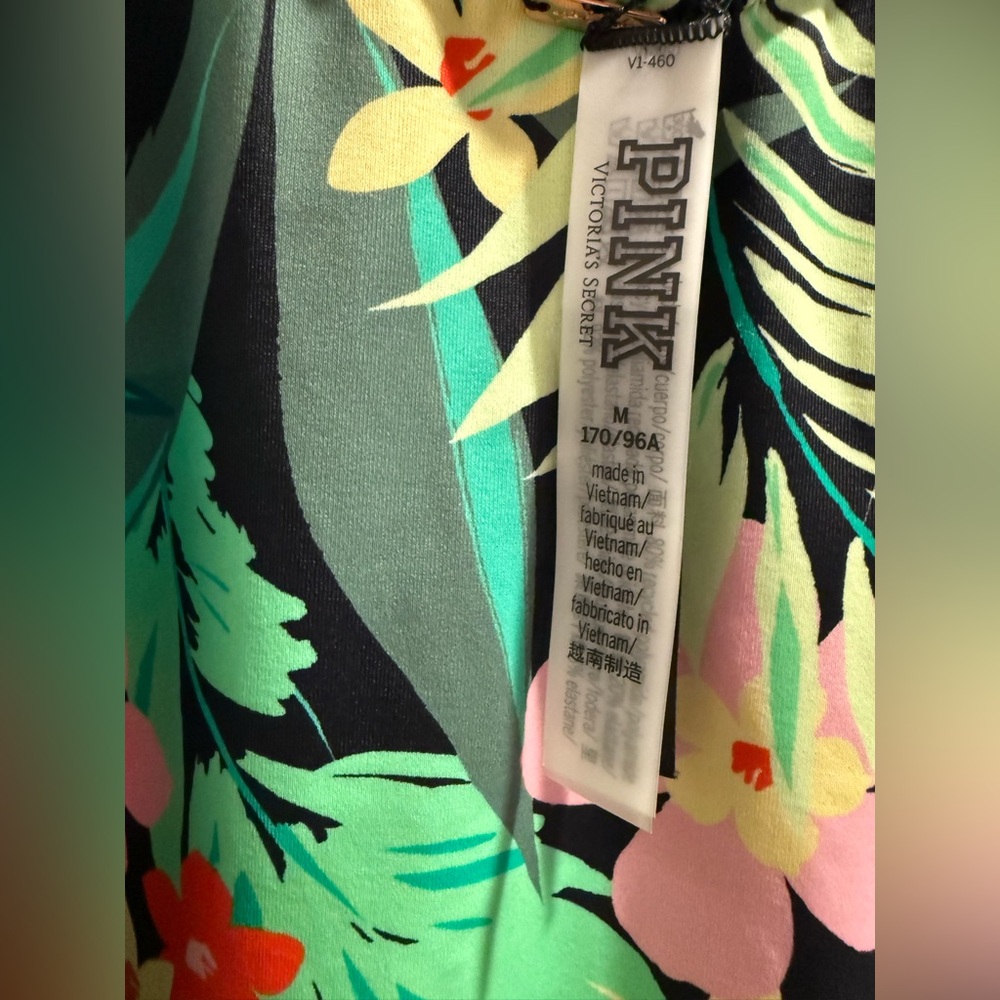 Victoria's Secret‎ Pink Tropical One Piece Swimsuit Size M - Picture 4 of 6